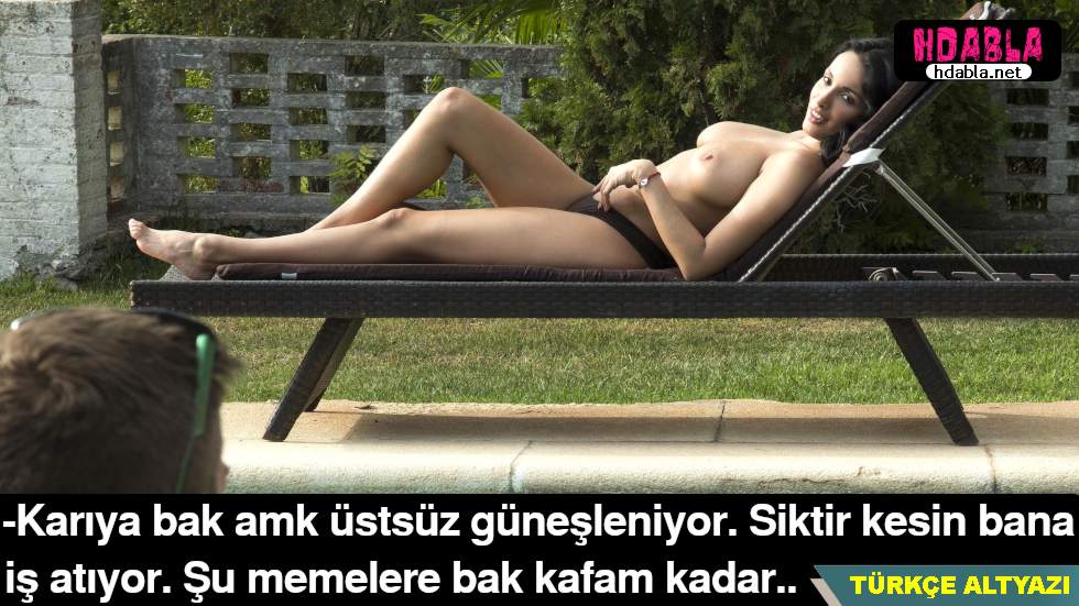 Abim su almak için dolaba giderken, şortunu indirip suyu almasına yardımcı oldum.