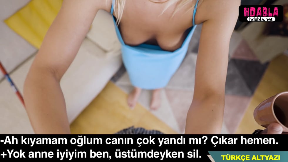 Taytlı anneme masaj yaparken şaka yaparak ona dokundurdum.